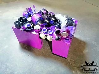 The Purple Barcadi Socks Fumble Floor